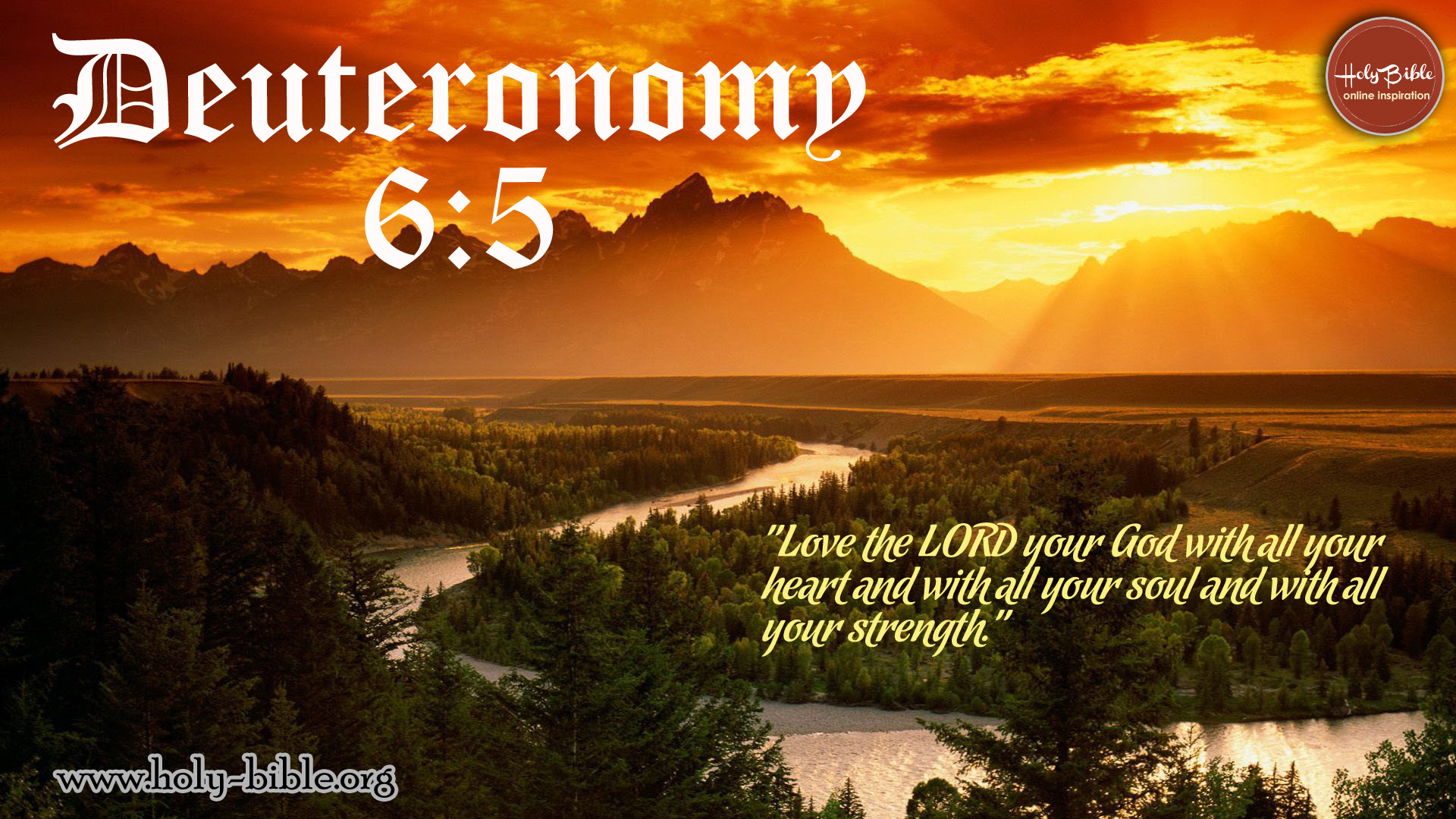 Bible Verse of the day – Deuteronomy 6:5 | Holy Bible